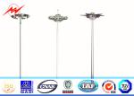 6-15m Galvanized Steel High Mast Light Pole , Outdoor Lighting Pole For Damman