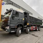 Black Heavy Duty Dump Truck 12 Wheels 420hp Sinotruk Tipper Truck New Model