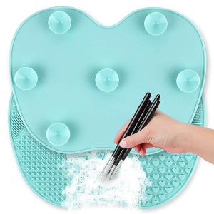 Wholesale FDA 22.5*17cm Silicone Brush Cleaning Mat With Suction Cups from china suppliers
