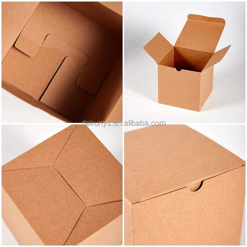 Eco Friendly Recycled Paper Kraft Packaging Box Custom Logo Printing