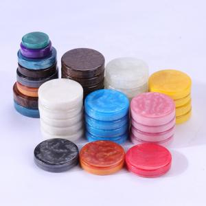 Wholesale Resin Custom Backgammon Set 30 Pieces Marble Backgammon Chips from china suppliers