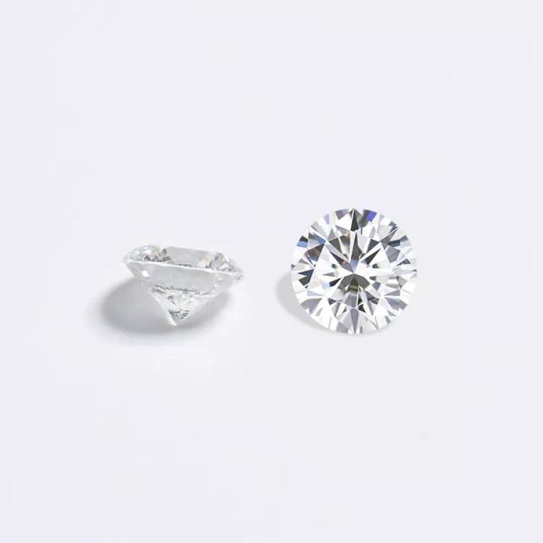 Large Size Round Brilliant Cut 6+cts As Grown Lab Created CVD White Diamond IGI