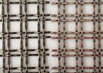 SS304 Antique Brass Decorative Lock Crimp Woven Wire For Partitions