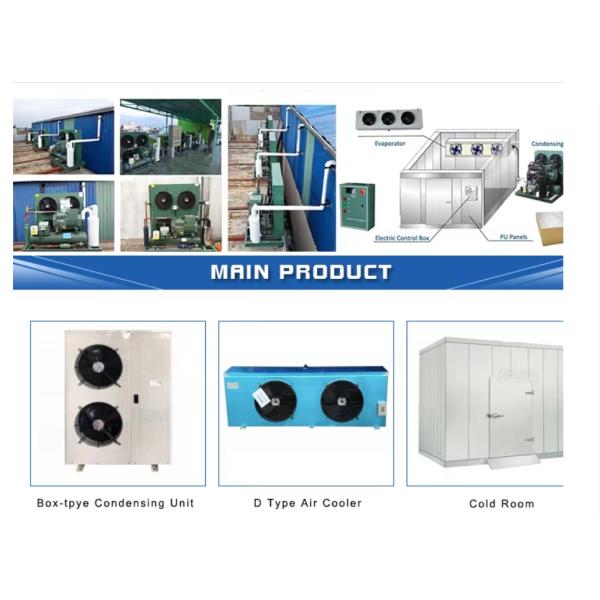 CE Certificate Refrigeration Unit Match 240m² air Cooled Condenser with Four Fan 25HP Piston Compressor Condensing Unit Price