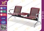 Polish Finish Upholstered Public Waiting Chairs For Government Seat Area