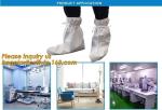 Waterproof green disposable PE shoe cover plastic overshoes,Hospital Using
