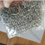 7"X 7" Stainless Steel Chain Mail Wire Mesh Scrubbers For Cast Iron Cookware