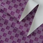 PVC Synthetic Leather Fabric Chessboard Bags Custom Faux Leather