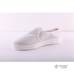 Wholesale Quality PU Sole White Canvas Cleanroom Antistatic ESD Safety Work Shoes from china suppliers
