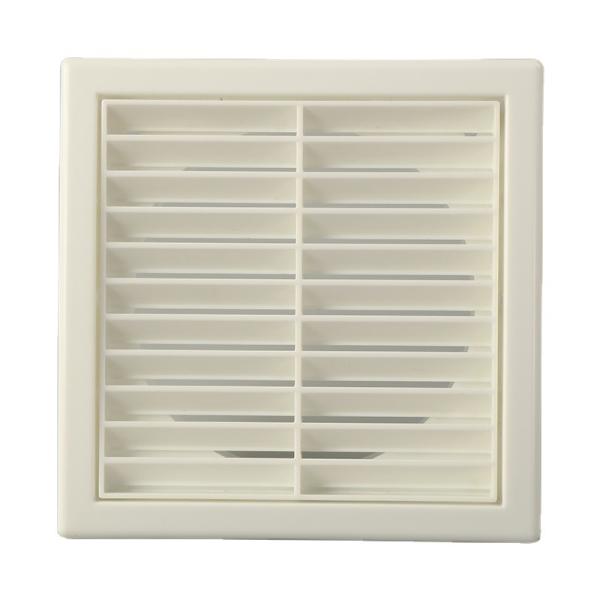 White 100/125/150mm Ventilation Plastic Eggcrate Grille for Wall Fan Installatio