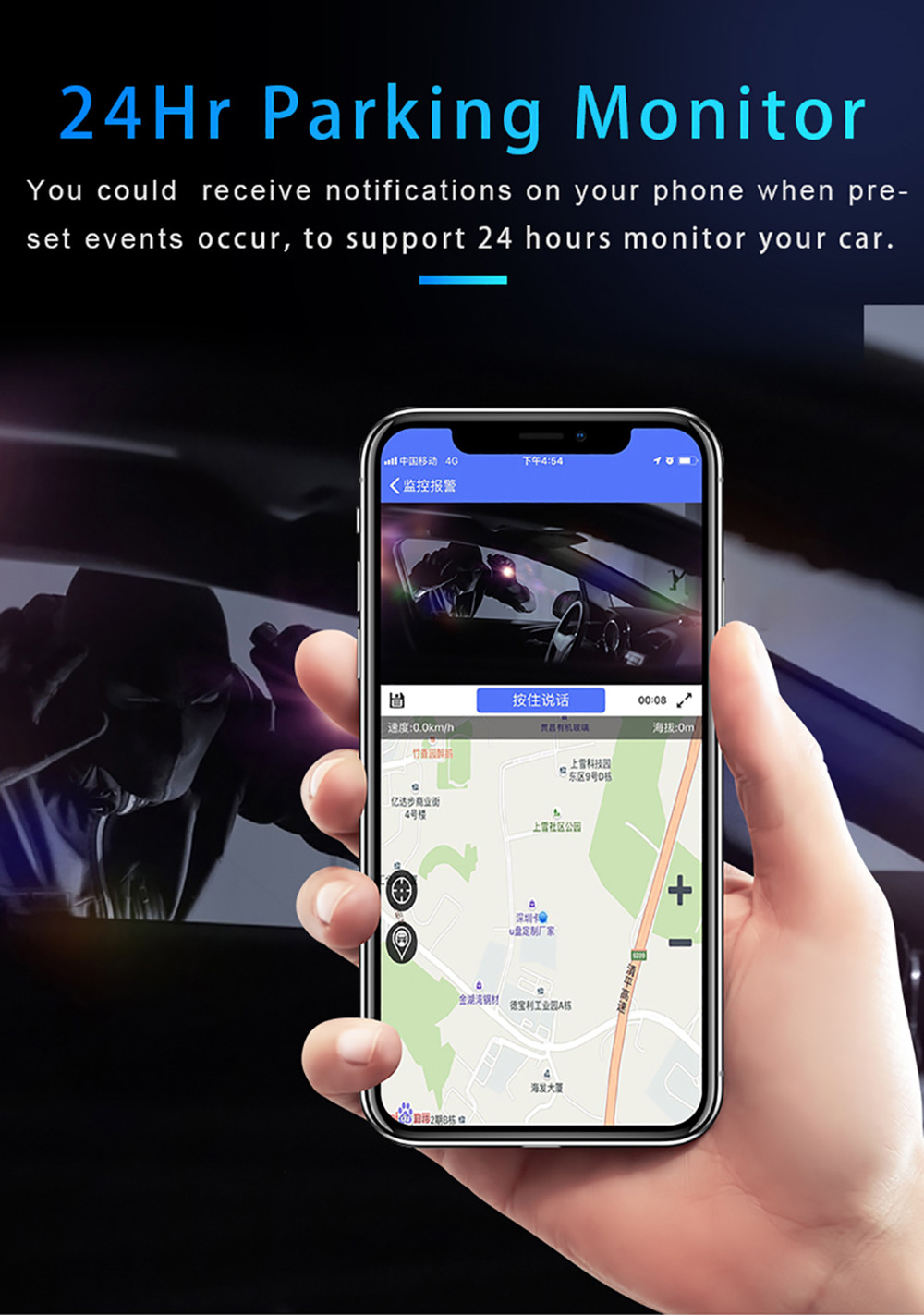 DMS Fleet Management Hd Rear View Mirror Recorder Car DVR System