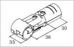 Plastic Coated Metal Pipe Joints For Roller Track , Black Electrophoresis Pipe