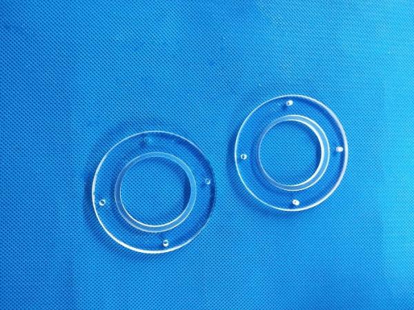 Factory Customized Fused Silica Opaque Quartz Glass Flange250-400KV/CM Frosted