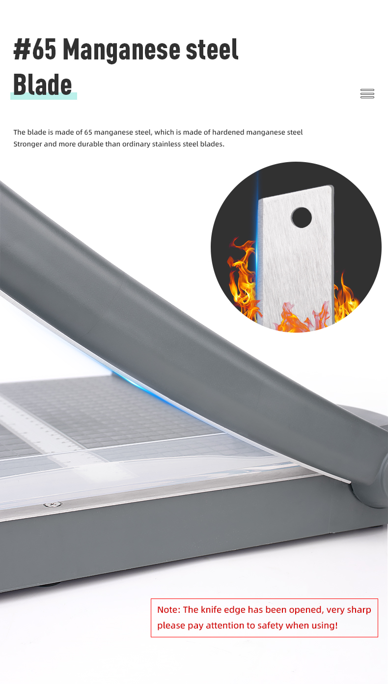 ABS Stainless Steel Blade ZEQUAN Paper Cutter Trimmer 10 Sheet Capacity 15kg Weight