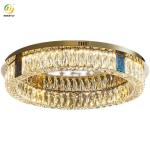 K9 Nordic Luxury Crystal Led Ceiling Light Self contained two color light strip