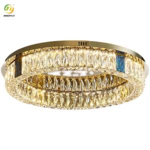 Wholesale K9 Nordic Luxury Crystal Led Ceiling Light Self contained two color light strip from china suppliers