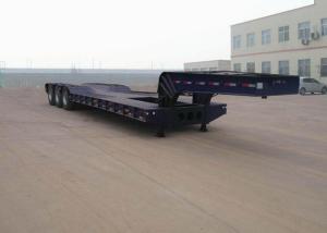 Wholesale Low-bed Semi Trailer Truck 3 Axles 60Tons 15m for carrying construction machine from china suppliers
