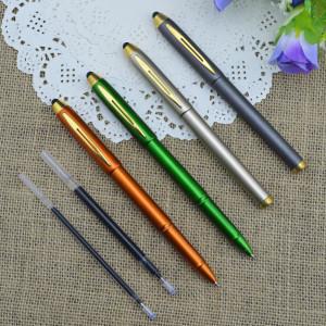 Wholesale Gel pen,Promotional gel-ink pen with cap,black rubber gel-ink pen with screen touch pen from china suppliers
