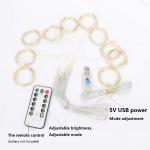 3M remote LED curtain fairy Lights string Christmas led patio party wedding