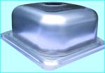 Fishtail Board Triple Basin Kitchen Sink With Drainboard 160cm Length