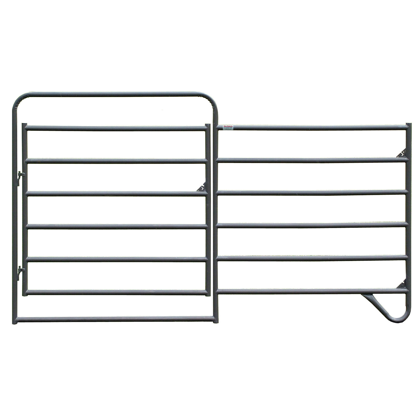 Livestock Corral Fence Heavy Duty 12ft Square Pipe With Oval Rail