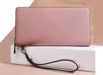 Purse lady Custom logo leather long handbag 2019 stylish simple zipper multi