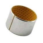 Rolled Bronze Yellow Pom Flanged Sleeve Bushing Boundary - Lubricating