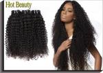 No Tangle Kinky Curly Black Virgin Hair , 5A Virgin Brazilian Hair