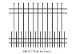 4 rails narrow spacing stright top crimped top crimped 1800mm x 2400mm anti wild