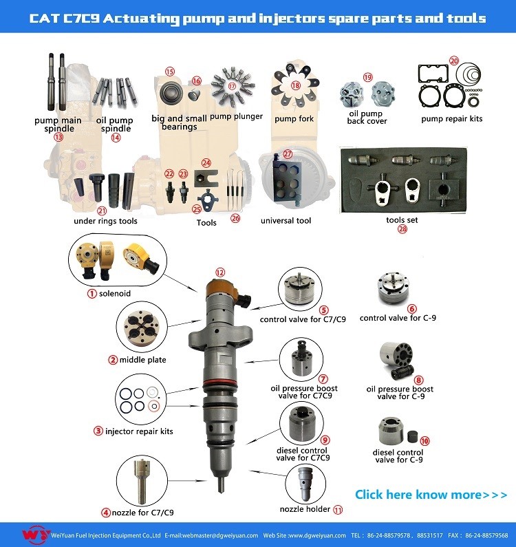 3264700 320D Diesel Fuel Injectors 32F61-00062 For C6.4 Engine