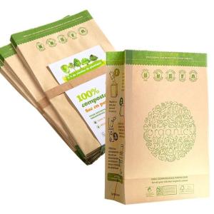 Wholesale Gravure Printing Brown Kraft Paper Bag for Kitchen Garbage Packaging in Industrial from china suppliers