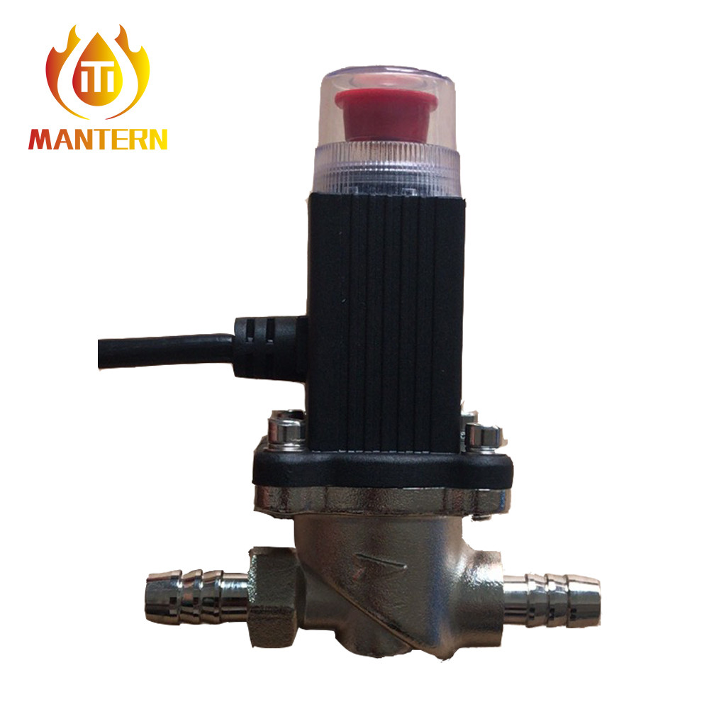 Wrought 12V Manual Reset Gas Safety Shut Off Valve NBR Seal For Home Kitchen