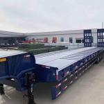 CIMC 3 Axle 60 Ton 100 Ton 18 Meter Lowboy Low Bed Truck Trailer Lowbed Semi