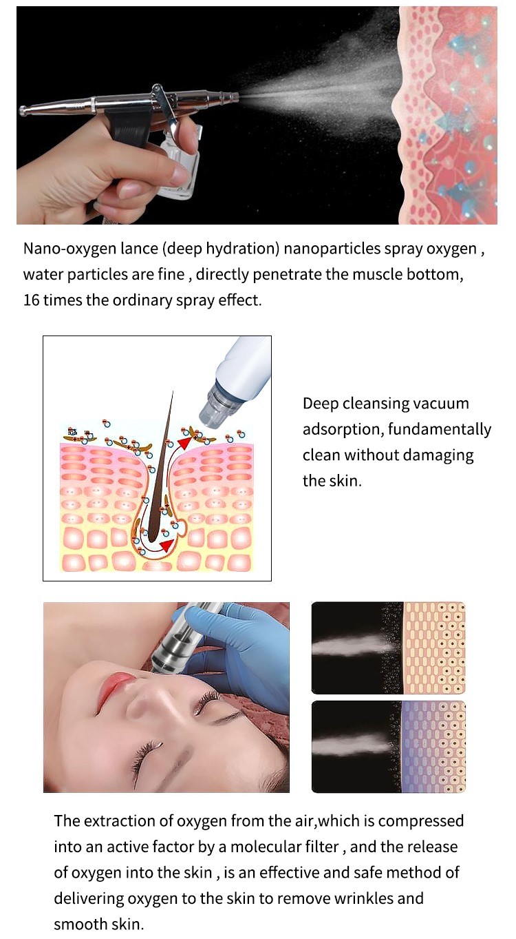 7 In 1 Hydrafacial Aqua Peeling Machine Portable Water Oxygen