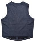 Tailored Casual Mens Brown Vest Breathable Navy Mix Knit Fabric Custom Size