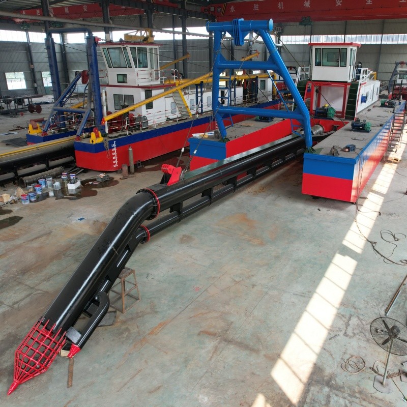 10-inch suction sand pumping boat dredged 10 meters deep for small rivers