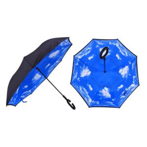 Wholesale SGS Plastic Handle Upside Down Reverse Inverted Umbrella from china suppliers