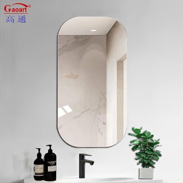 Bath Hair Salon Long Furniture Half Round Irregular Mirror Perfect for Wall Home