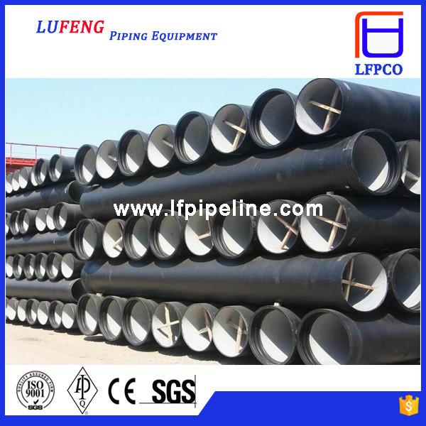 Quality ductile iron pipes C25, C30, C40 K9 for sale