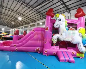 Wholesale Outdoor Unicorn Inflatable Bouncer Slide Bounce House Combos from china suppliers