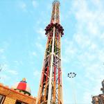 150KW 55m Free Fall Tower , Free Fall Amusement Ride OEM Service