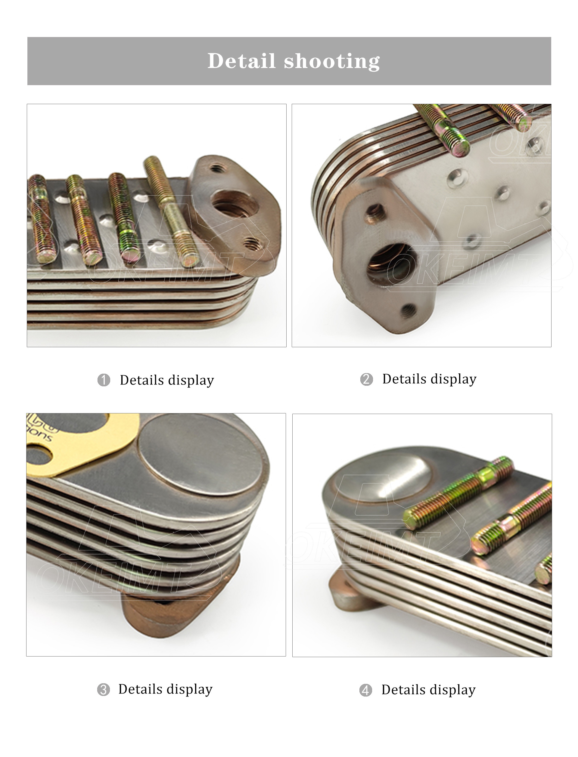 OKEIMT Factory Outlet High Performance Engine Oil Cooler H06C-6P Oil Cooler Core