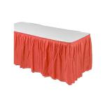 Non Toxic Disposable Plastic Table Skirts For Trade Show / Commercial Affairs