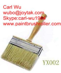 Wholesale Natural pure bristle Chinese bristle synthetic mix shed fence wall paint brush wood handle plastic handle 5 inch WB-008 from china suppliers