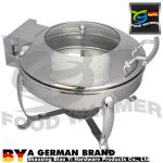Induction Restaurant Chafing Dishes Luxury Round Shaped Standard With Electric