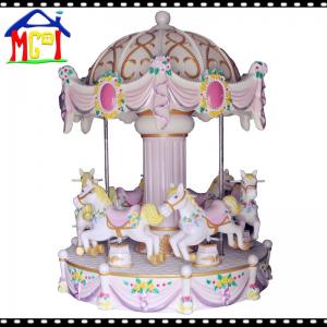 China Kiddie horse ride merry-go-round carrousel 6 seats girls game for amusement park on sale