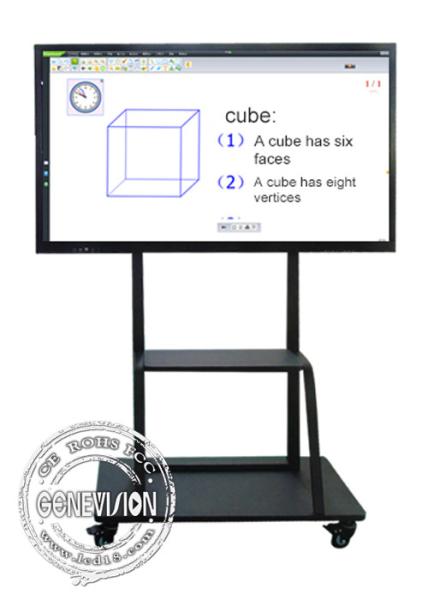 Shool Meeting Room 86 Inch 3840*2160 4K Electronic IR Interactive Touch Screen