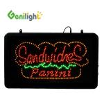 Brightness Genilight Indoor 22*13inch design DC12V led SANDWICHES open neon