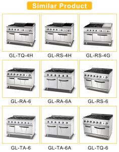 Wholesale Gas Commercial Cooking Range Machine with Adjustable Temperature Control for Restaurant Kitchen from china suppliers