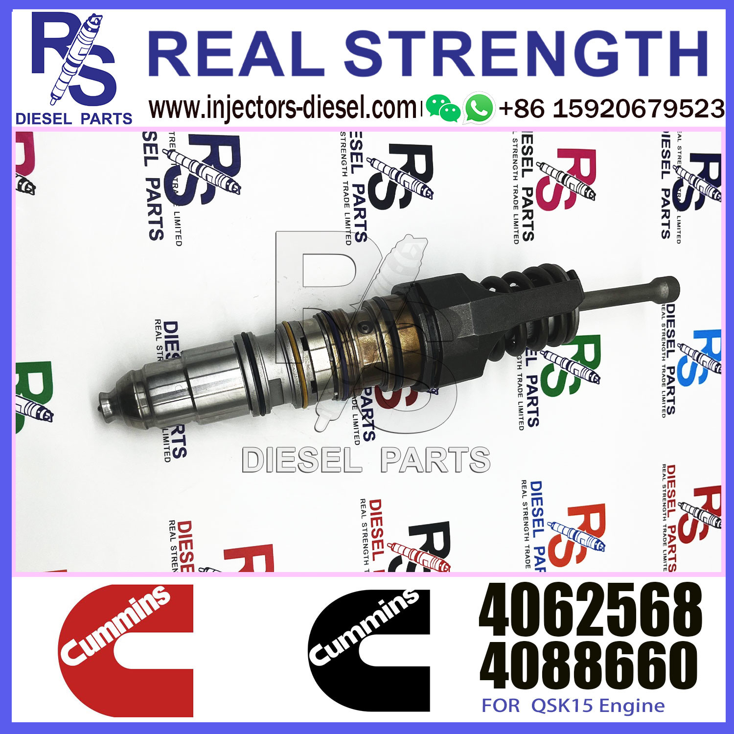 High Quality Common Rail Fuel Injector 4010226 4409521 4062568 4062568PX For QSX cummins product X15 series